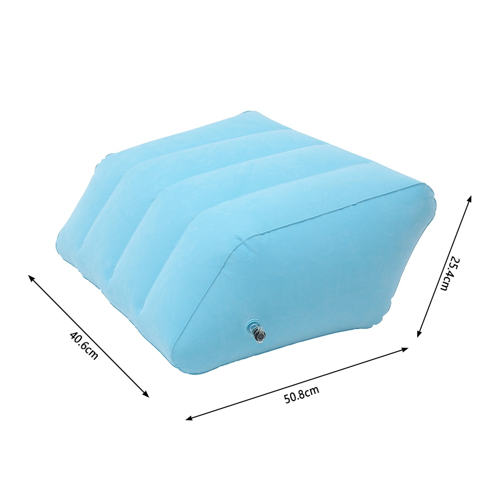 Inflatable Leg Elevation Pillow | Soft PVC Velvet