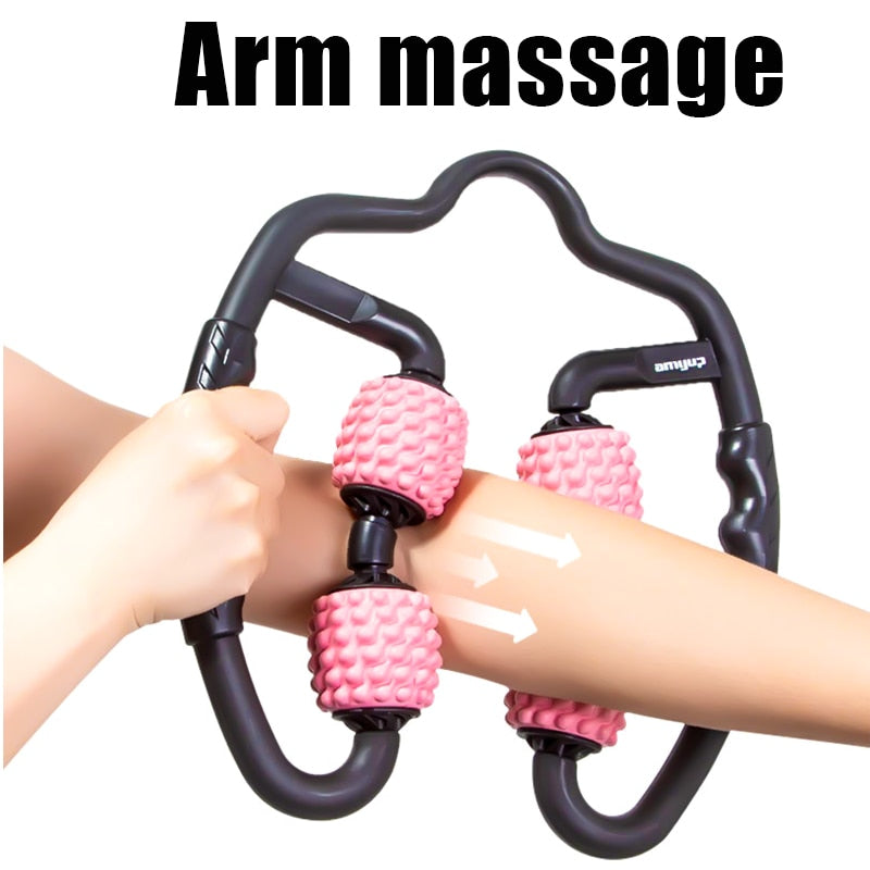 U-Shape Trigger Point Massage Roller | Deep Muscle Recovery Anytime, Anywhere