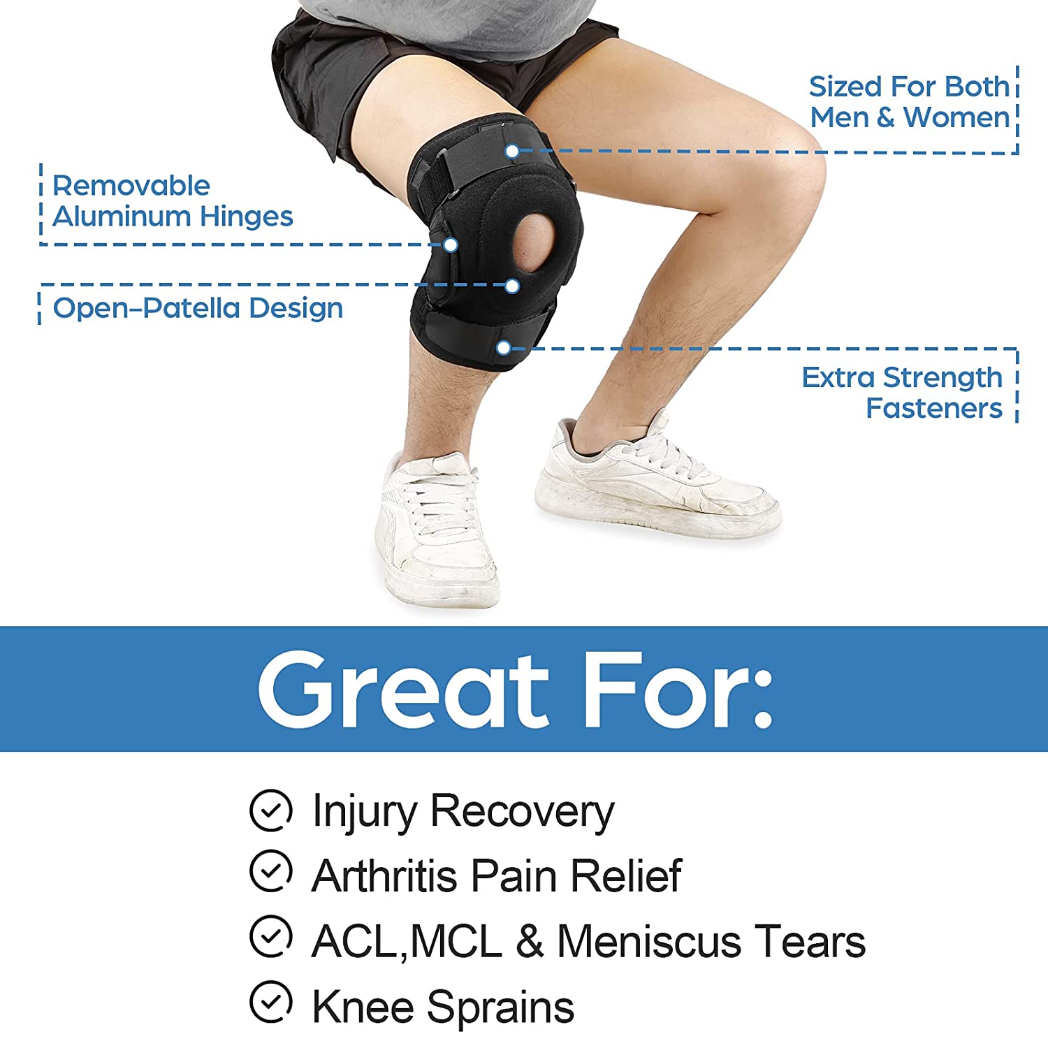 Knee Brace Stabiliser | Hinged Patella Support