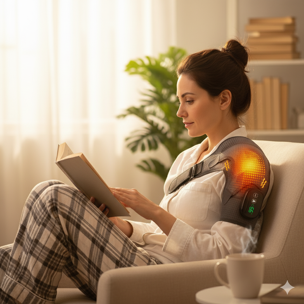 Heating Shoulder Brace | Compression & Vibration