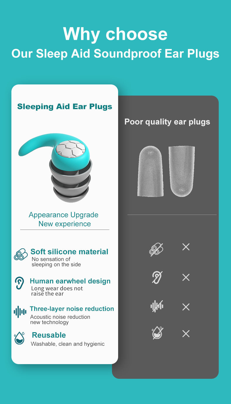 Calming Sleep Noise Cancelling Earplugs | Soft Comfort