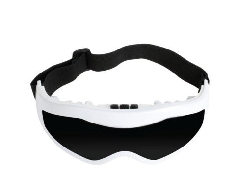Black and white sleep mask on a white background