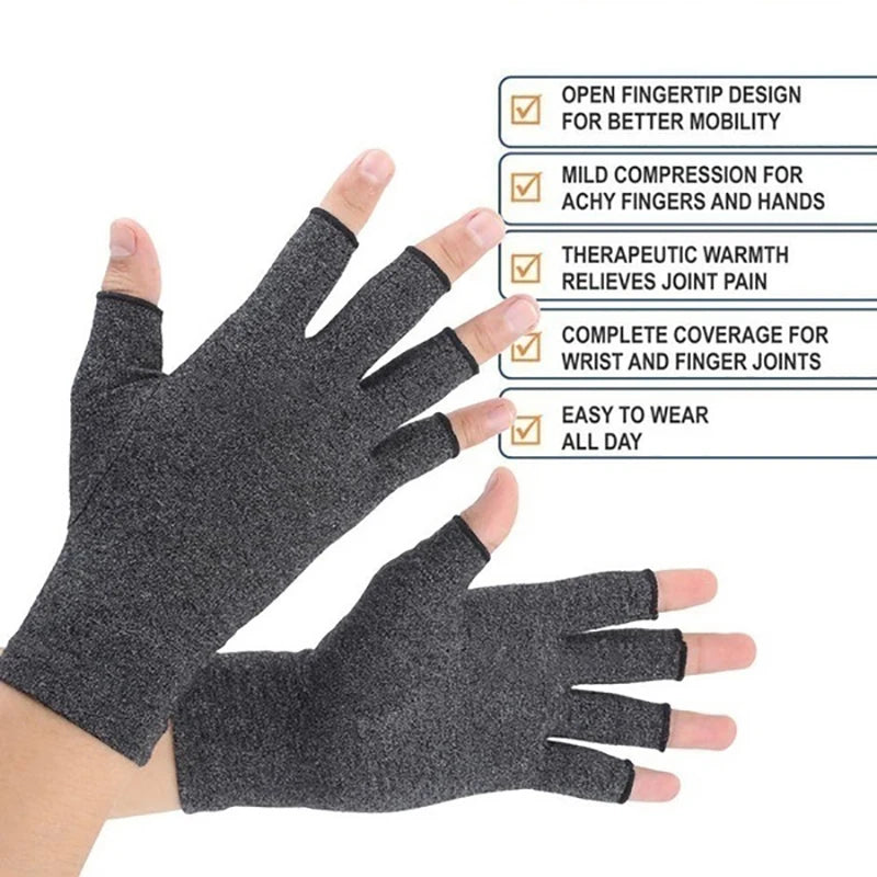 Compression Arthritis Gloves | Fingerless Support