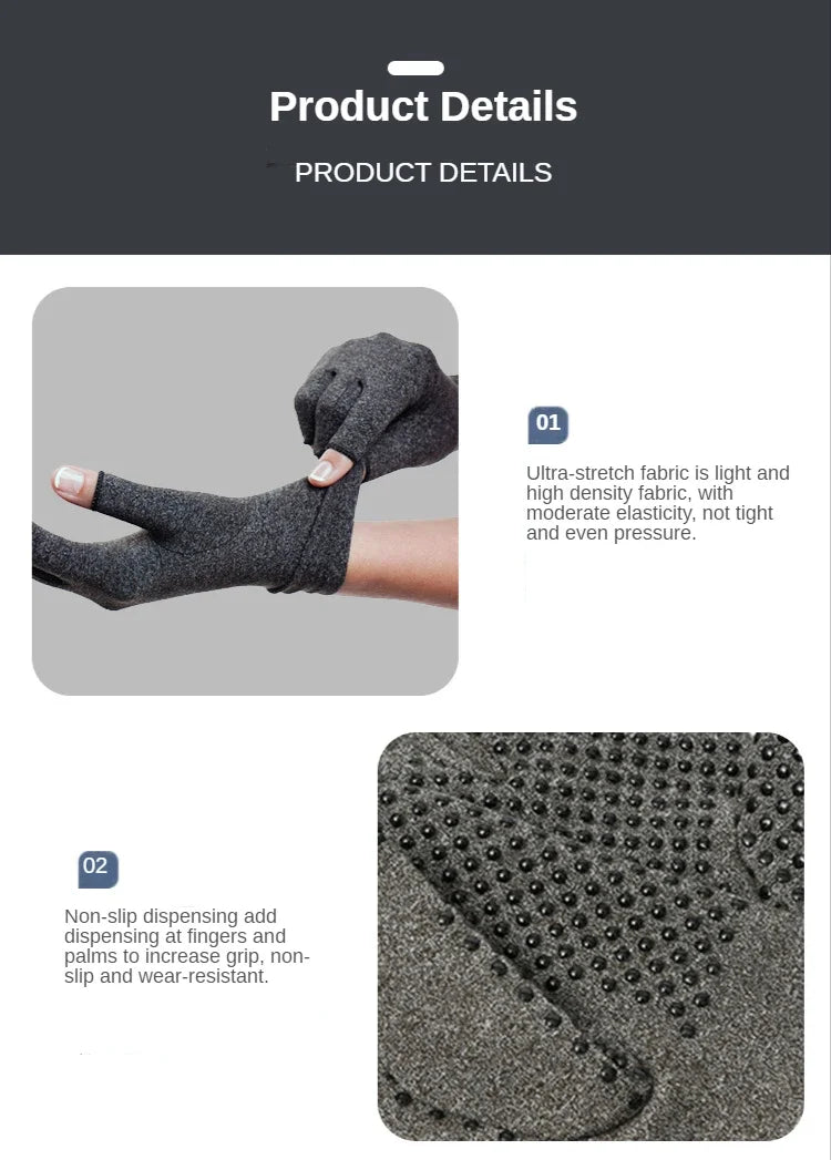 Therapeutic Compression Heat Gloves | Hand Support