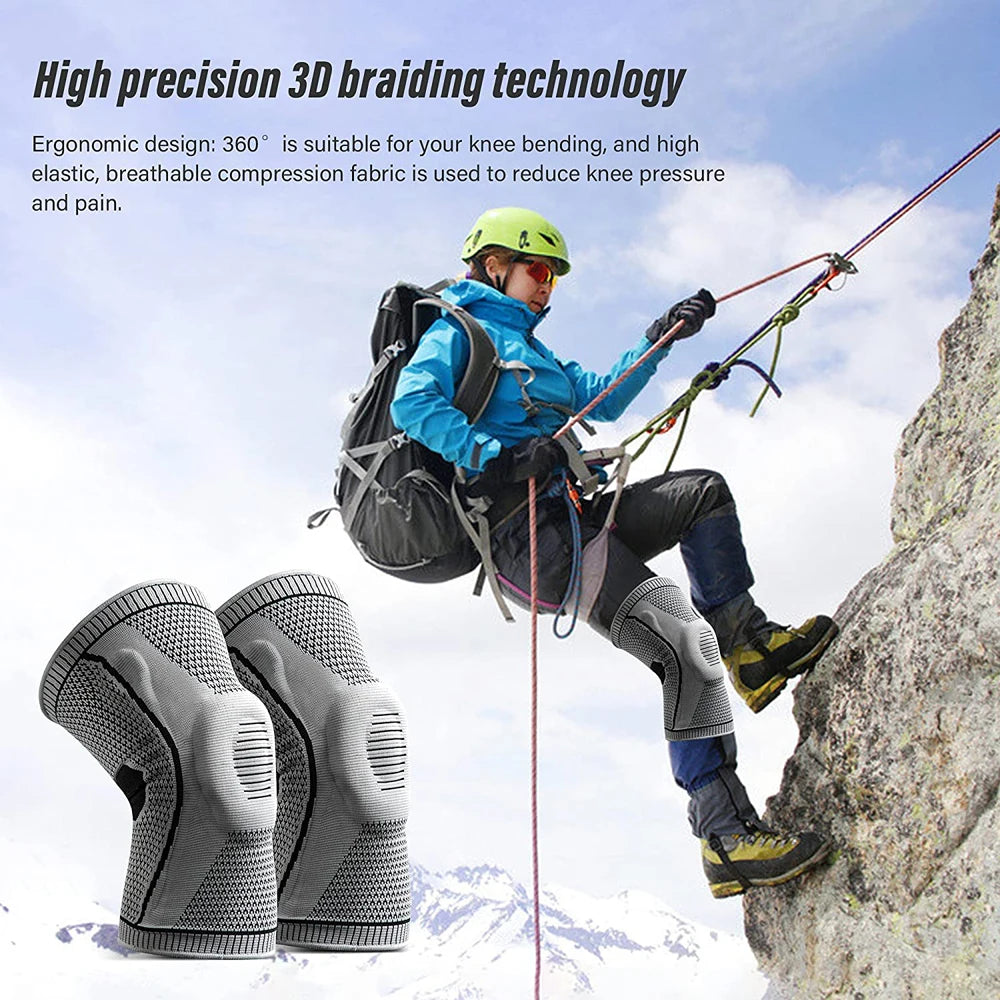 Silicone Knee Compression Brace | Patella Support