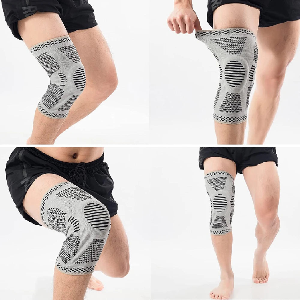 Silicone Knee Compression Brace | Patella Support