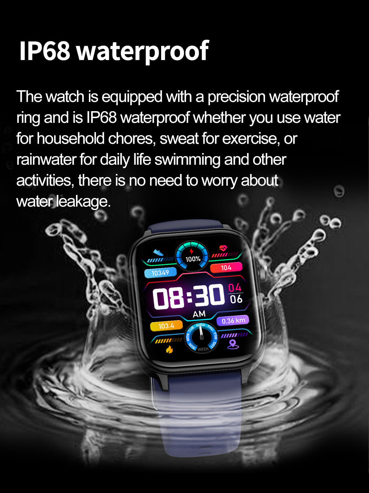 Health & Fitness Smart Watch | ECG & Activity