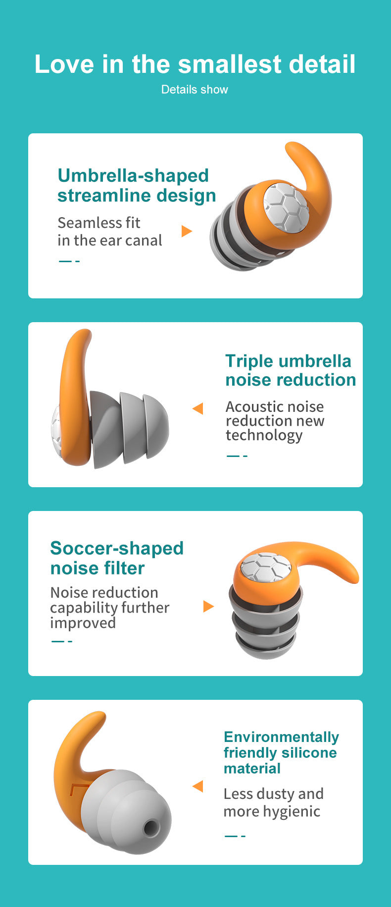 Calming Sleep Noise Cancelling Earplugs | Soft Comfort