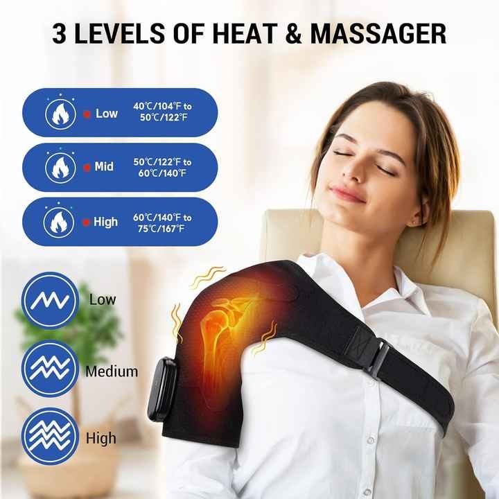 Heating Shoulder Brace | Compression & Vibration