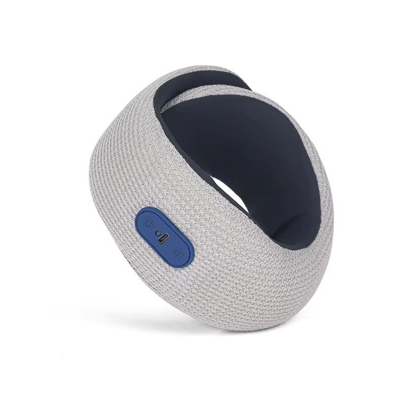 Smart heated neck brace pillow hero view supporting the neck and upper spine with memory foam comfort and gentle warmth.