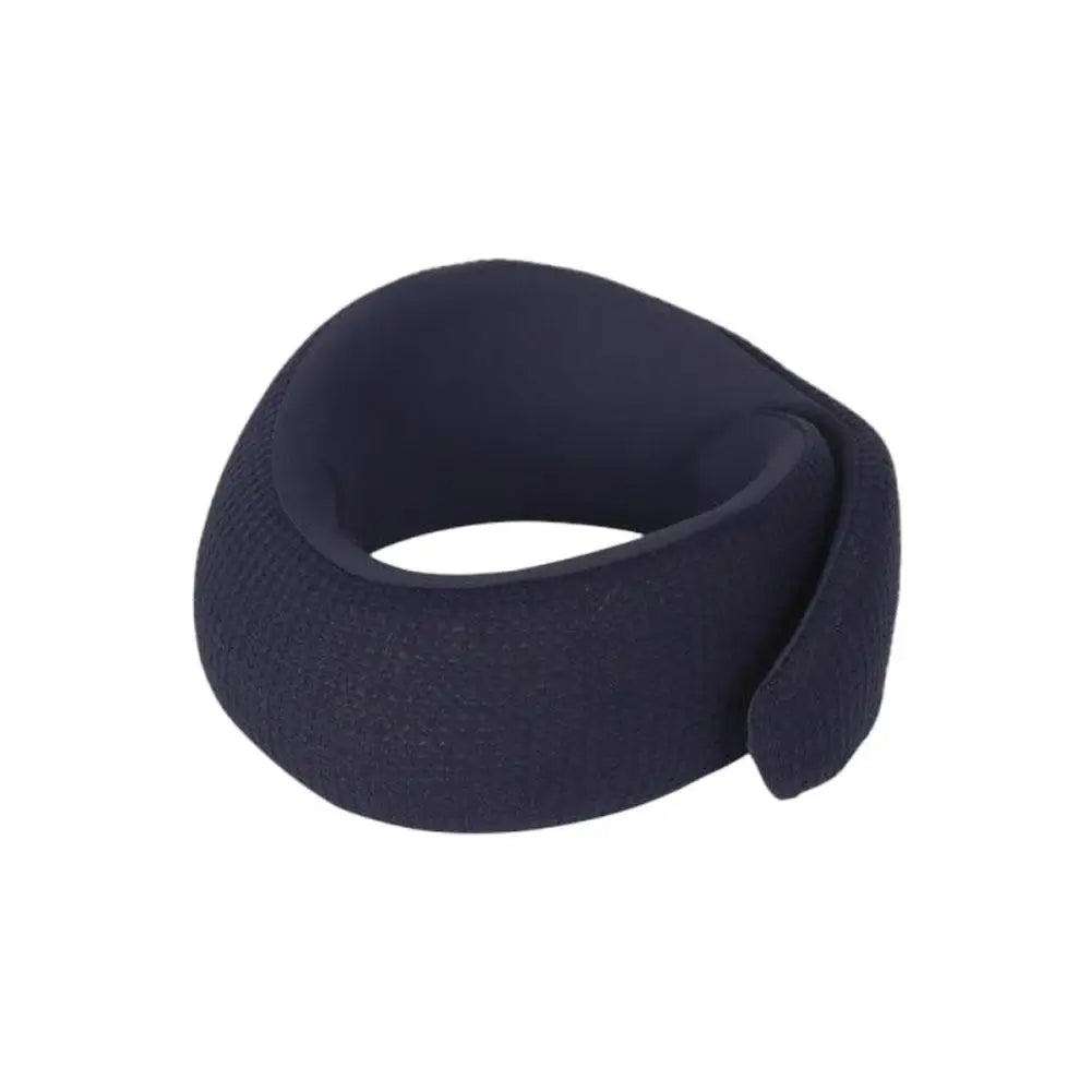 Smart heated neck brace pillow hero view supporting the neck and upper spine with memory foam comfort and gentle warmth.