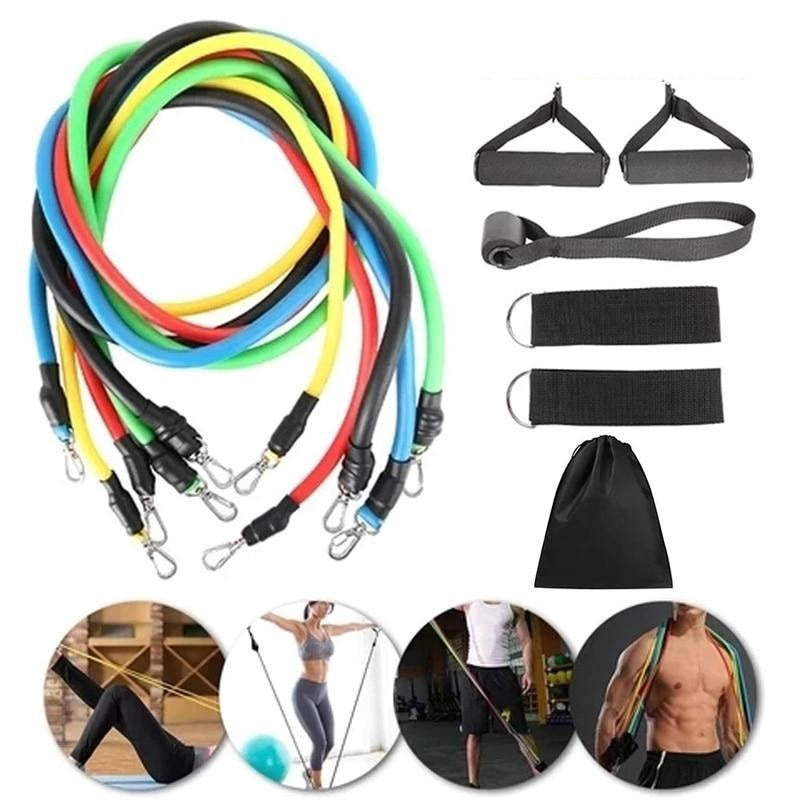 Resistance Bands 11-Piece Set | Stackable Tube Kit
