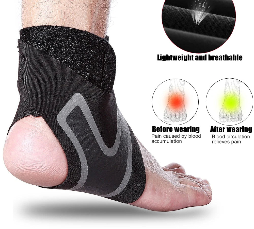 Ankle Brace Support | Adjustable Compression