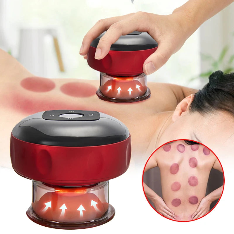 Electric Vacuum Cupping Massager | Red Light