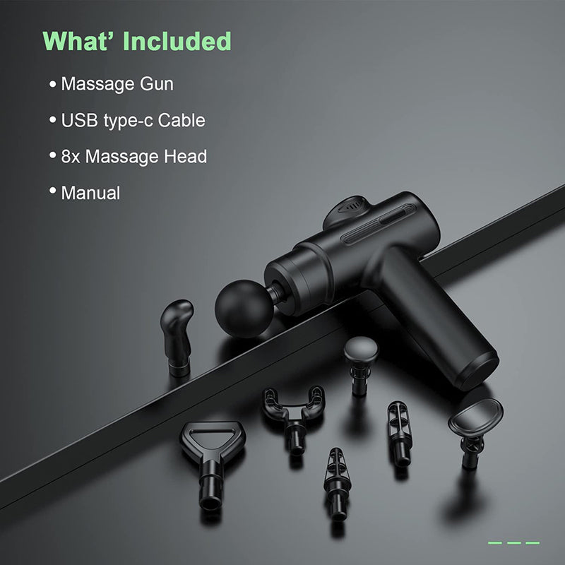 Mini Massage Gun | 8 Heads for Full-Body Use