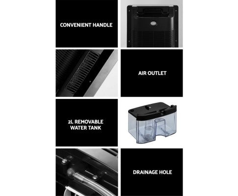 2L Dehumidifier | Air Purifier for Home