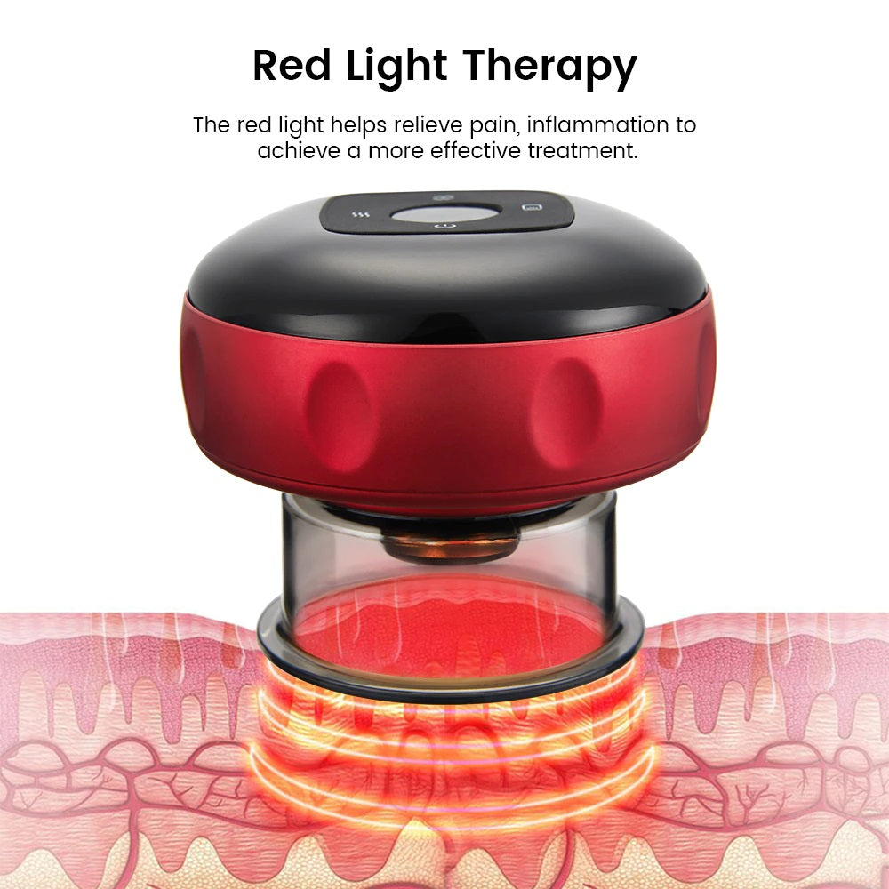 Electric Vacuum Cupping Massager | Red Light