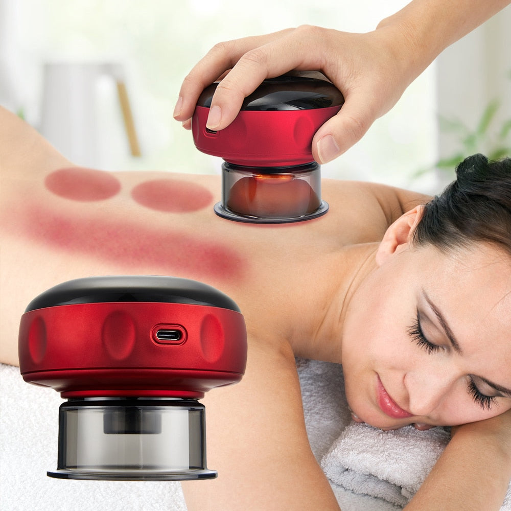 Electric Vacuum Cupping Massager | Red Light