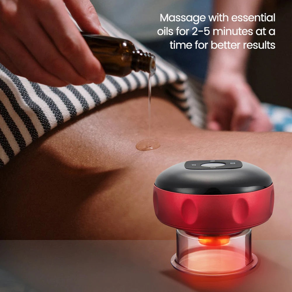 Electric Vacuum Cupping Massager | Red Light