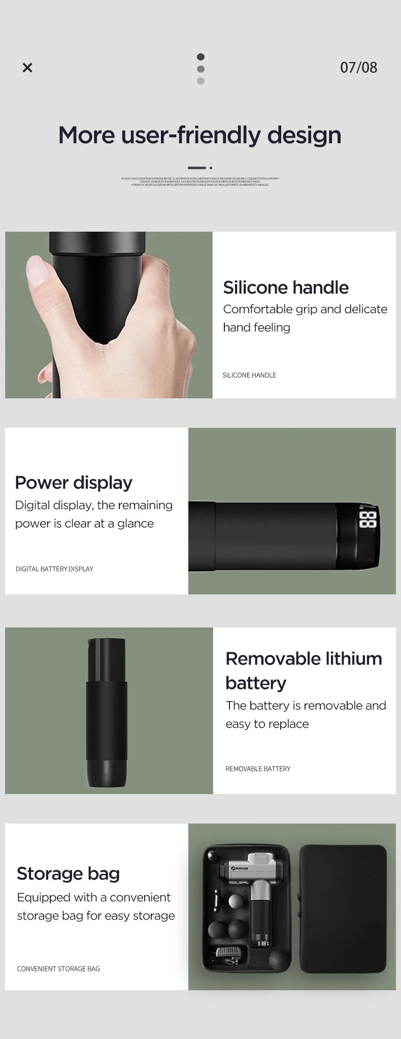 Master Massage Gun | Percussive Relief for Back & Neck