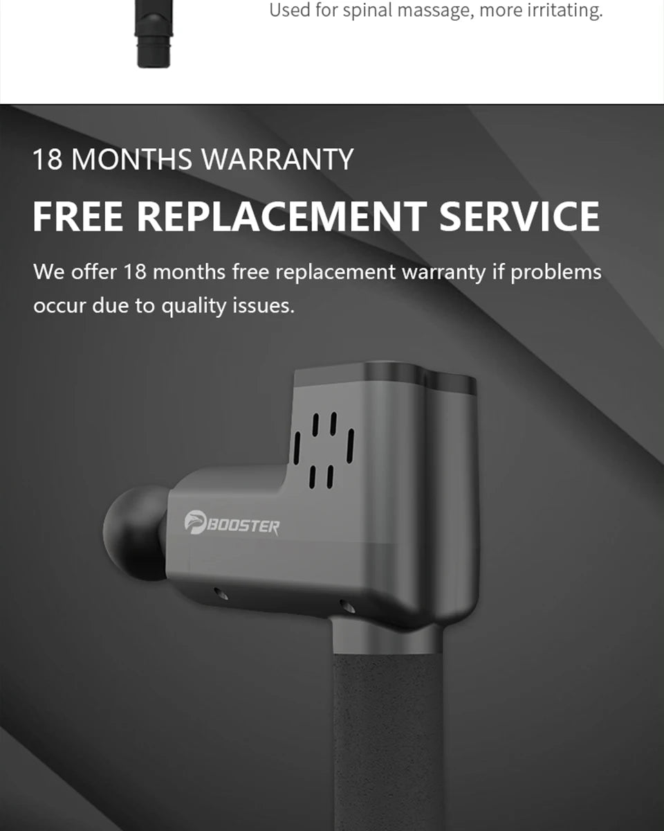 T-Series Muscle Massage Gun 12mm (1300–3300rpm)