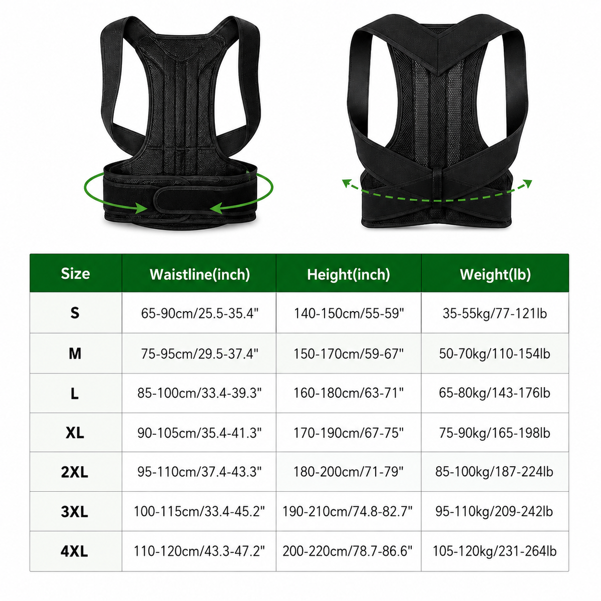 Adjustable Back & Shoulder Posture Brace