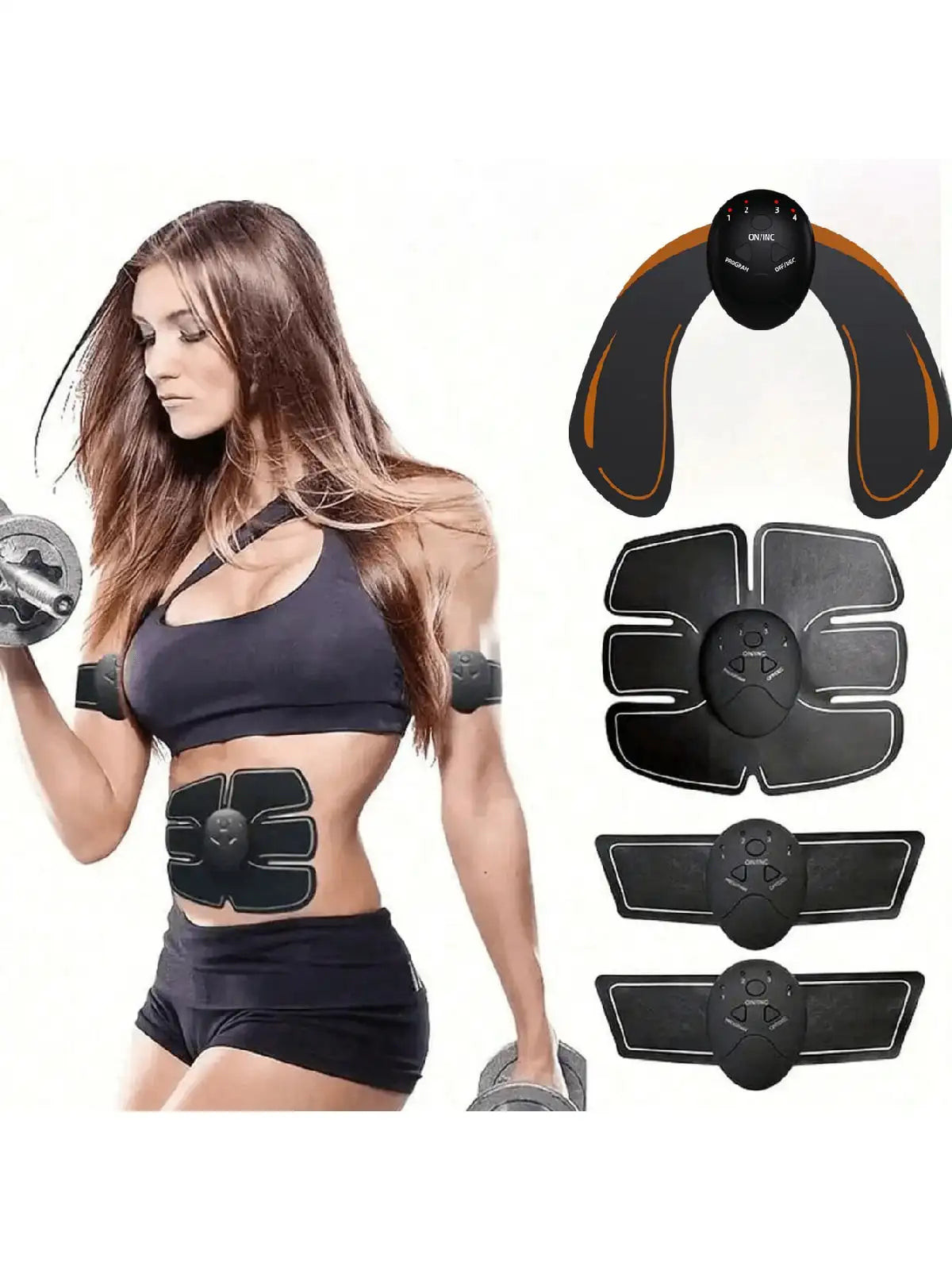 EMS Abs & Glute Stimulator | 6 Modes, 15 Levels