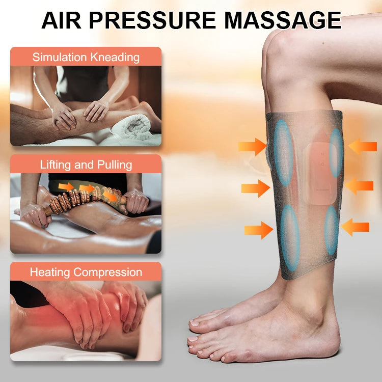 Air Compression Leg Massager | Heat & Vibration