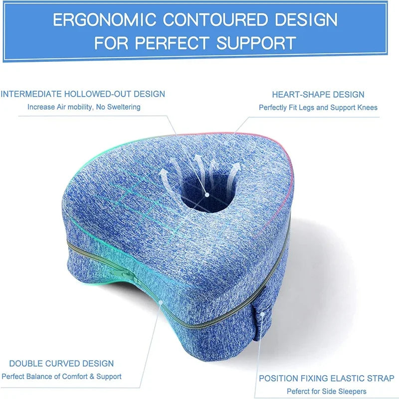 Orthopedic Knee Support Pillow | Side Sleeper Alignment