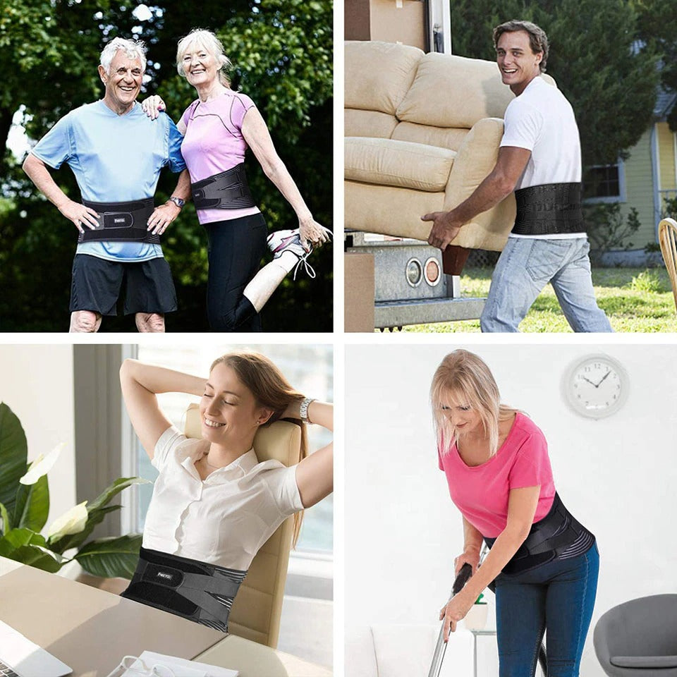 Lower Back Brace | 6 Stay Anti Skid Lumbar Support