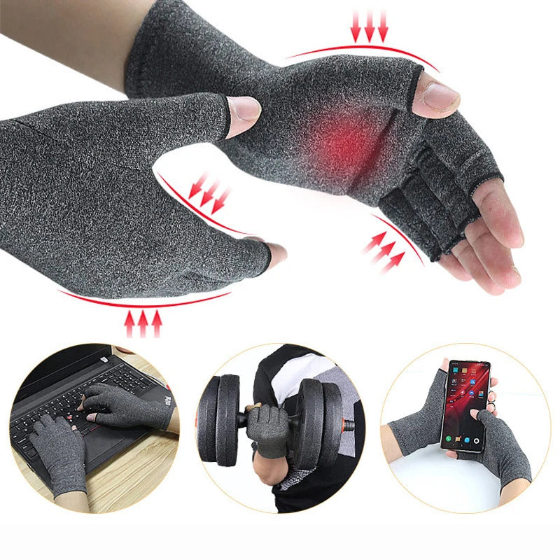 Compression Arthritis Gloves | Fingerless Support
