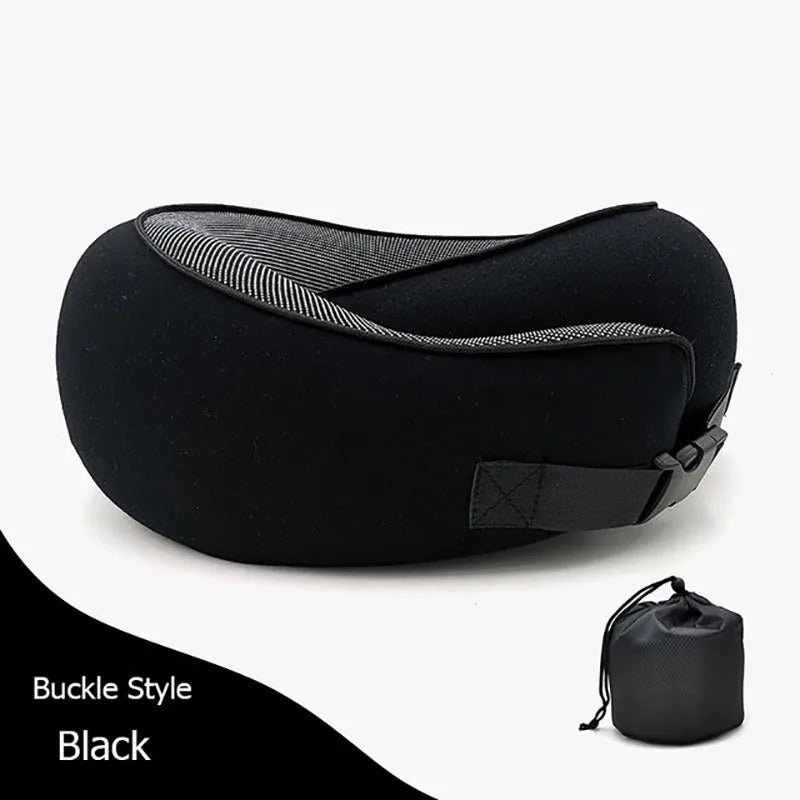 Memory Foam Travel Neck Pillow | Ergonomic Support