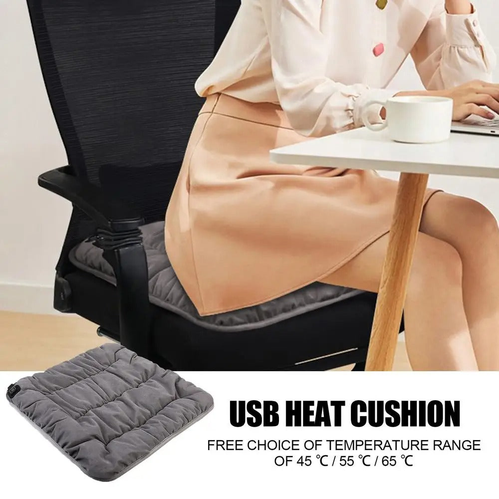 USB Heated Seat Cushion | Portable Warmth