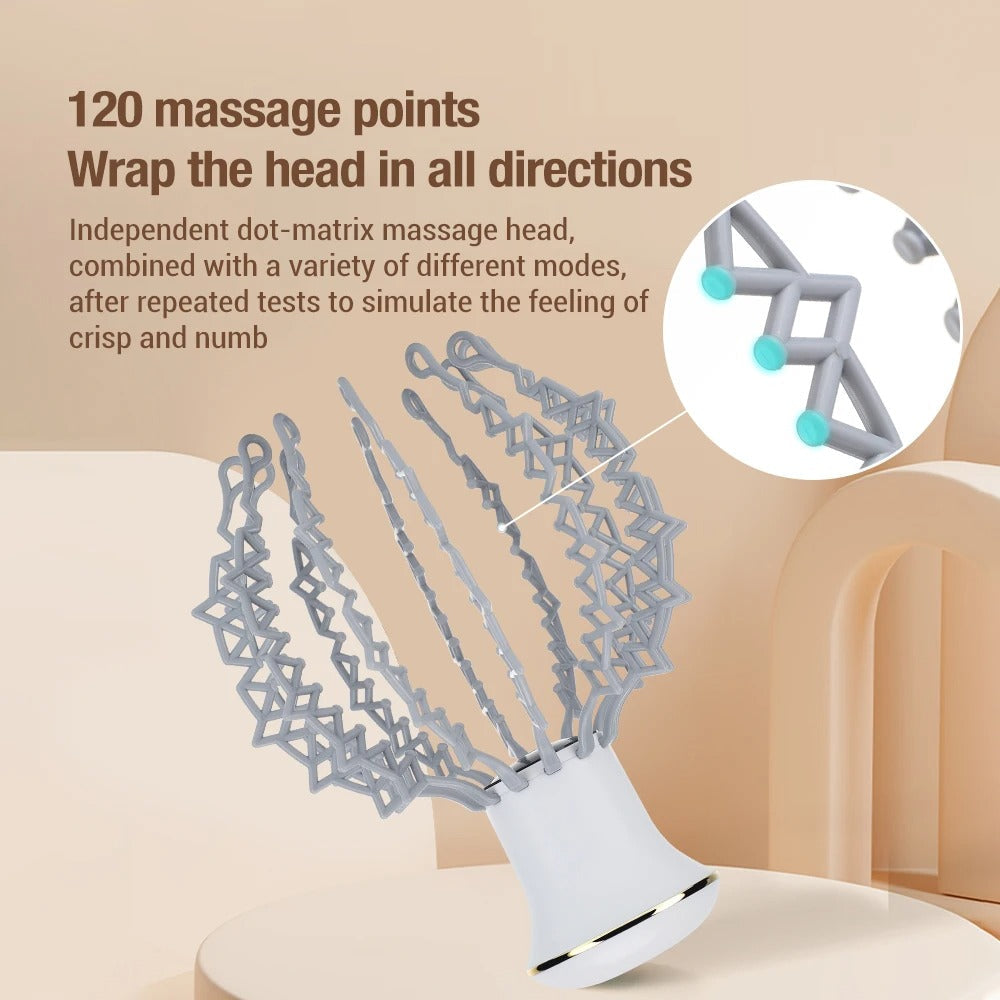 Wireless Head Massager | 12-Claw Scalp Relaxation