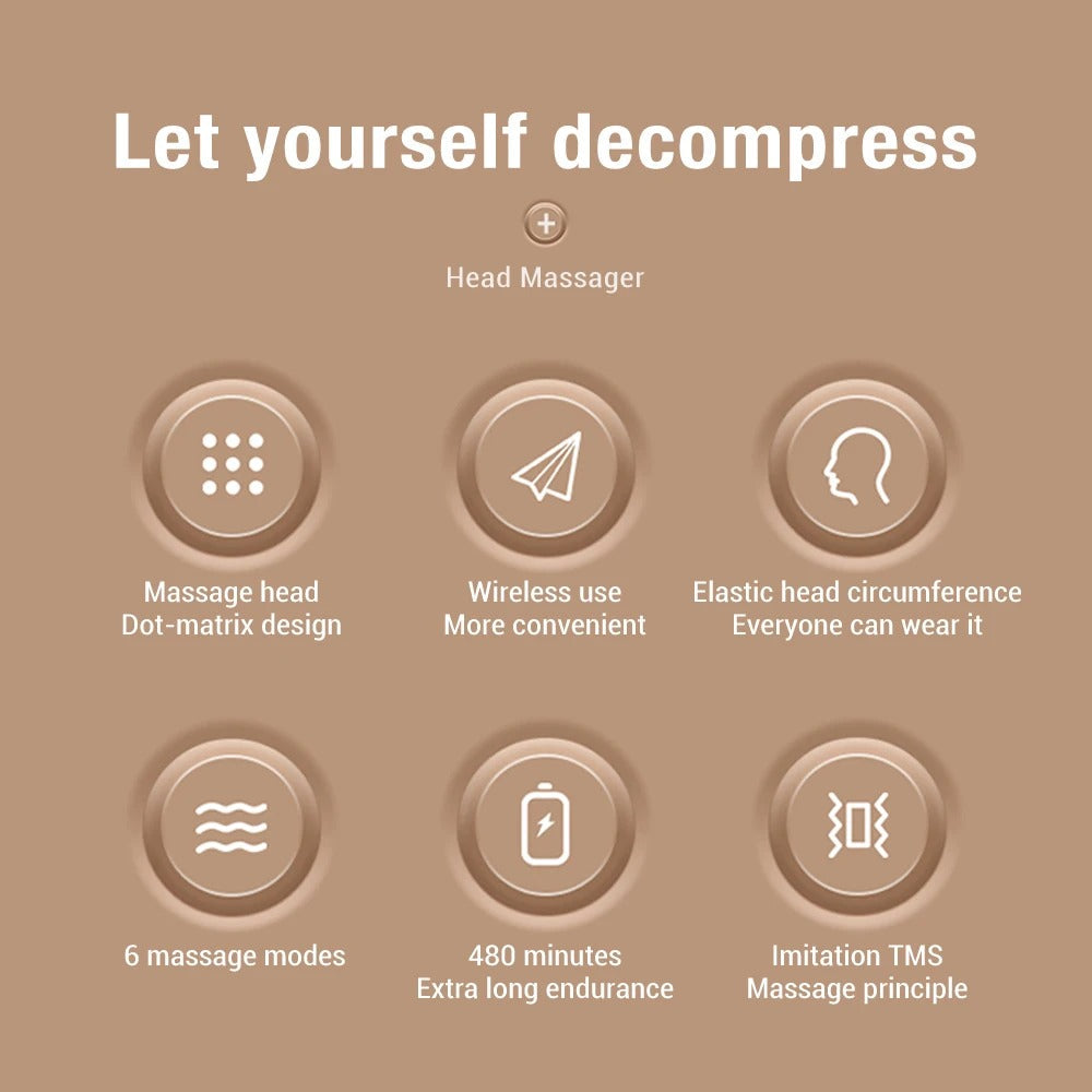 Wireless Head Massager | 12-Claw Scalp Relaxation