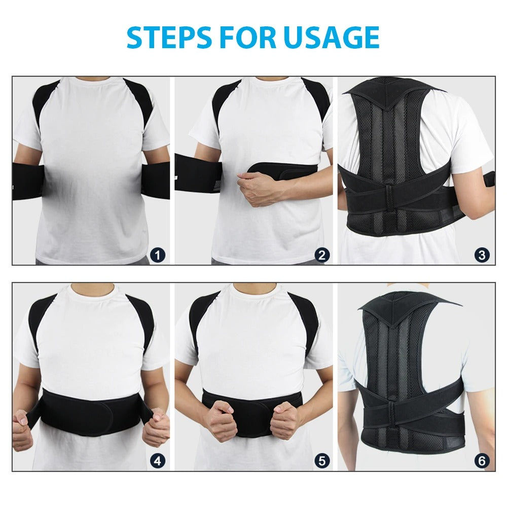Adjustable Back & Shoulder Posture Brace