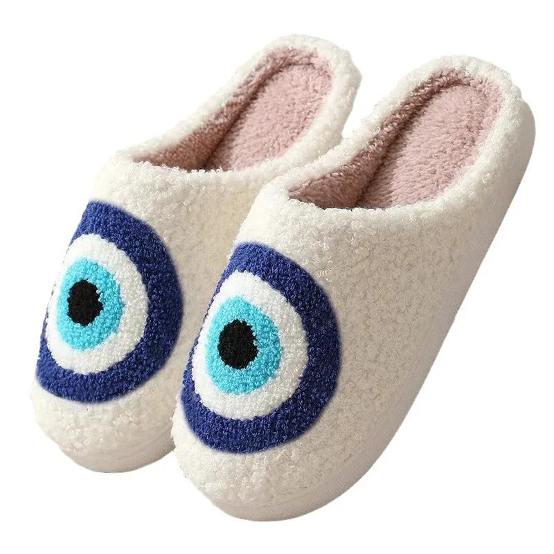 Womens plush warm comfort slippers front hero view with memory foam insole and non slip rubber sole for cosy indoor wear.